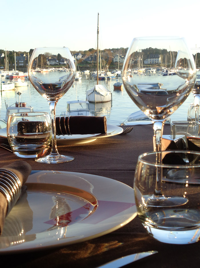 Restaurant à Perros Guirec avec vue sur mer